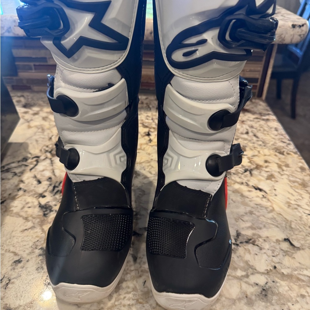 Alpinestars Kids Black and White Adventure Boots
